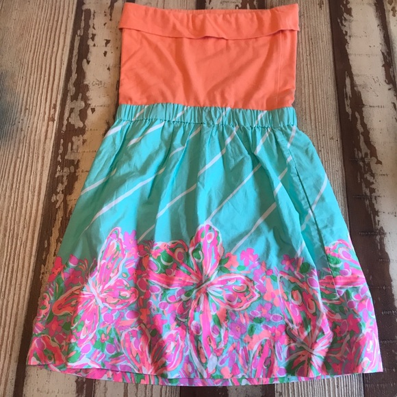 Lilly Pulitzer Strapless Dress Size XS - Picture 2 of 4